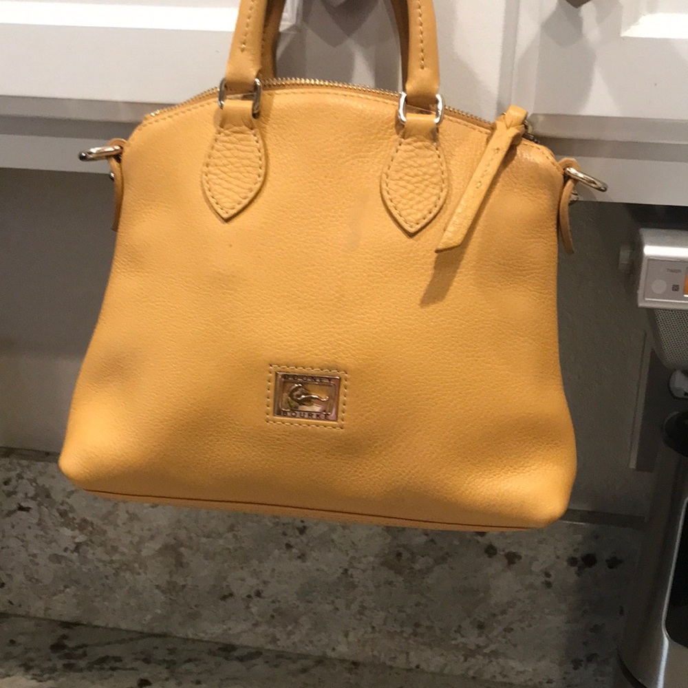 Dooney & Bourke Yellow Leather Satchel